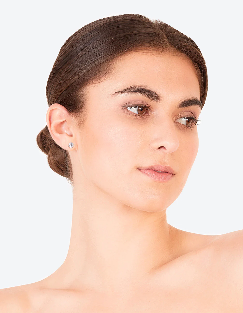 Sterling Silver 1 Carat Cubic Zirconia Stud - Image 3
