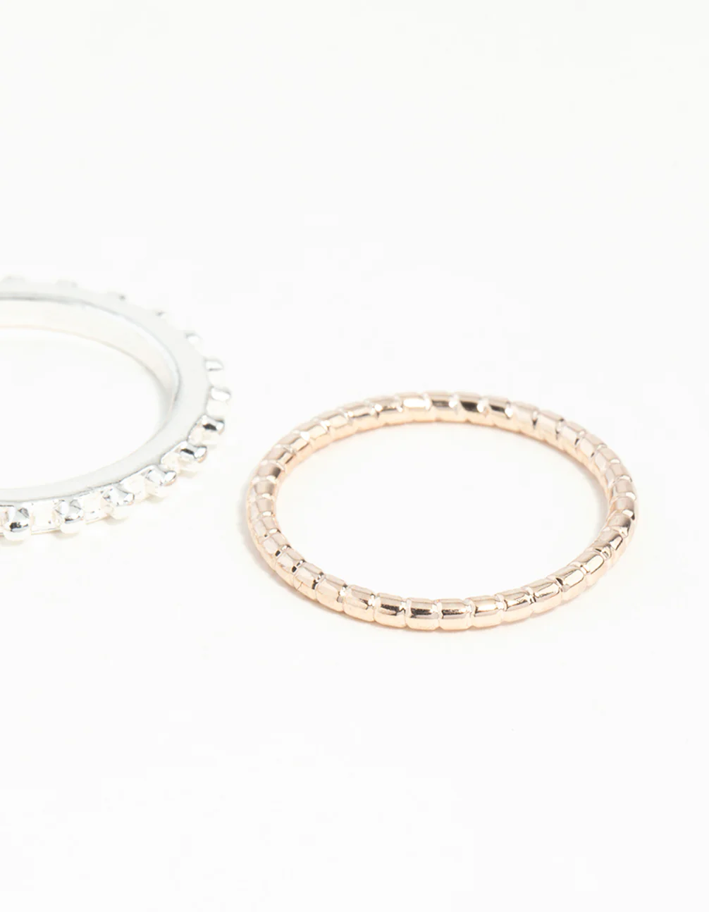 Mixed Metal Chain Ring Stack - Image 9